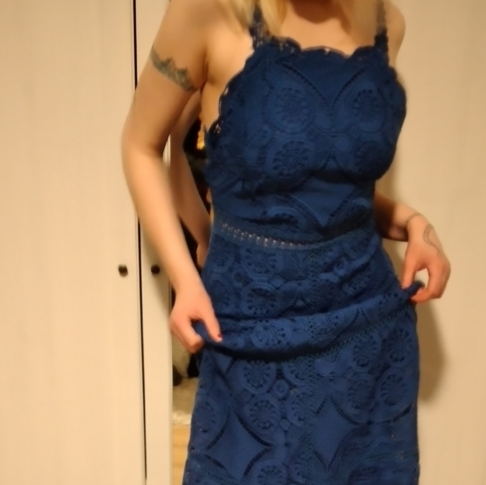 Blue maxi dress